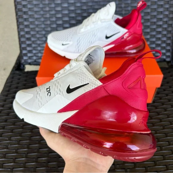 NIKE AIR MAX 270 SAIL GYM RED - WOMENS 11 / MENS 9.5 - Picture 4 of 5
